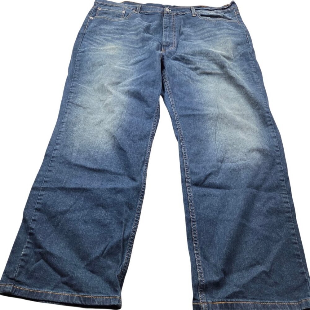 Levi's 559 Jeans Mens 44x28.5 Tag 44x30 Dark Wash Relaxed Straight Leg